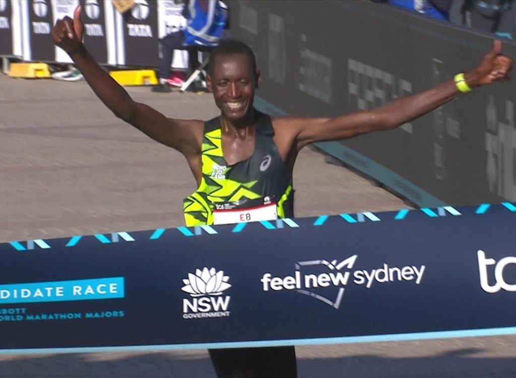 Brimin Kipkorir ganador de la Sydney Marathon 2024