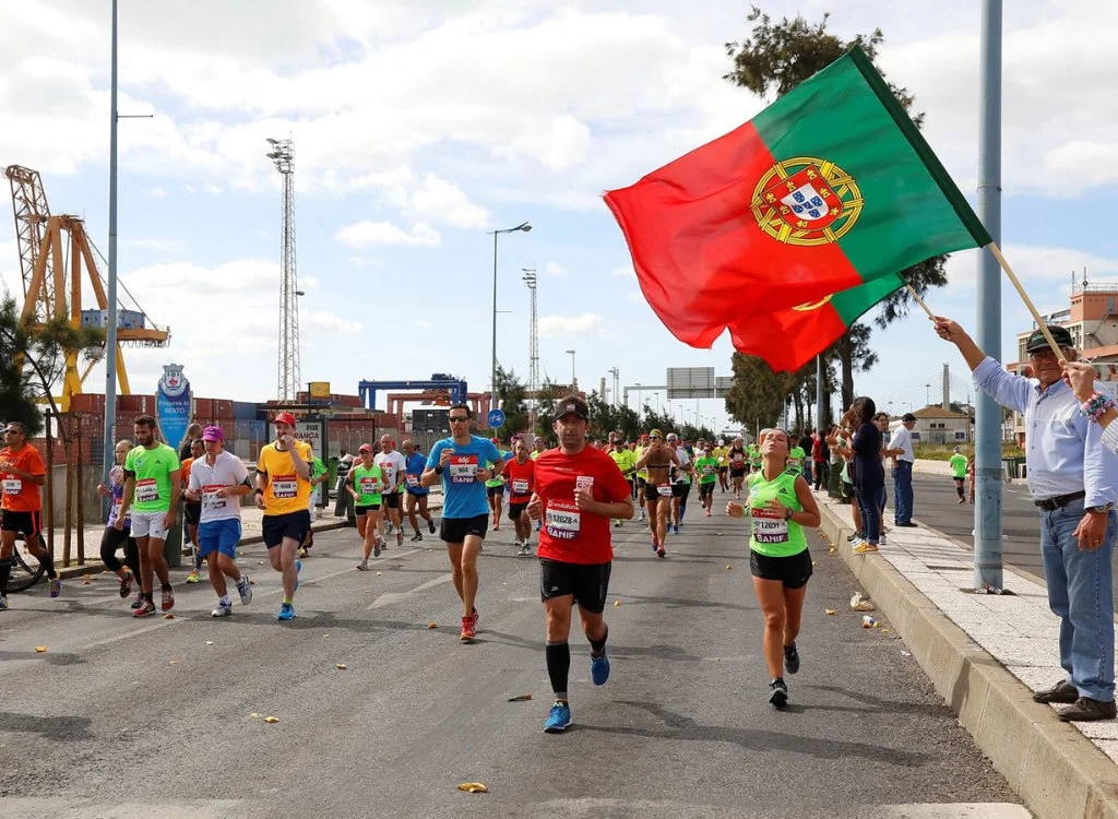 Corredores de la Maratón de Lisboa